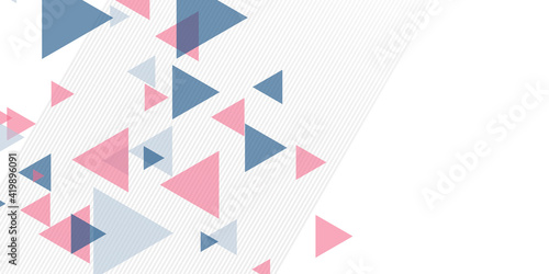 Modern triangle abstract background on white background for presentation background