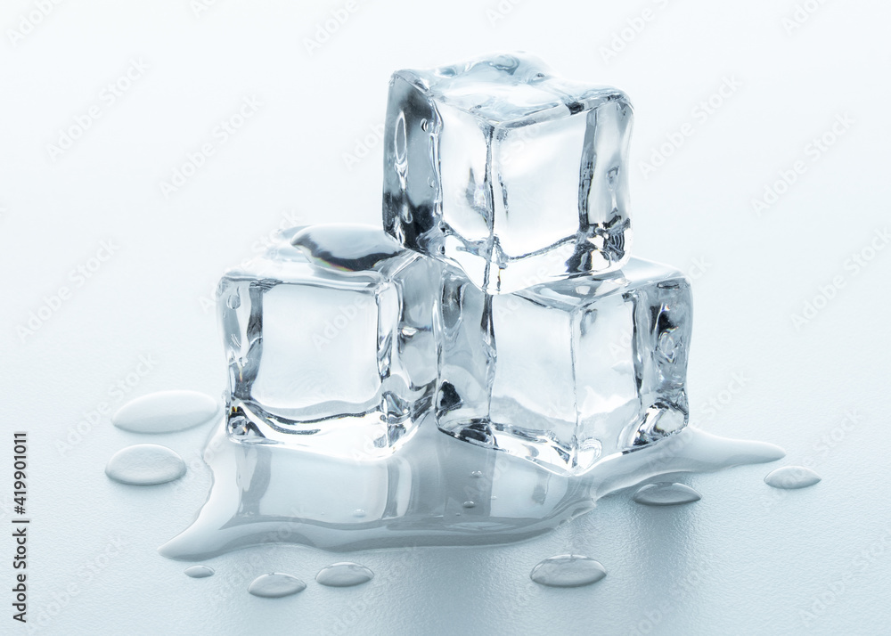 Group Of Ice Cubes In Plastic Cup Stock Photo, Picture and Royalty Free  Image. Image 74989794.