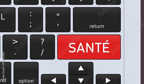 Sante - health in French language