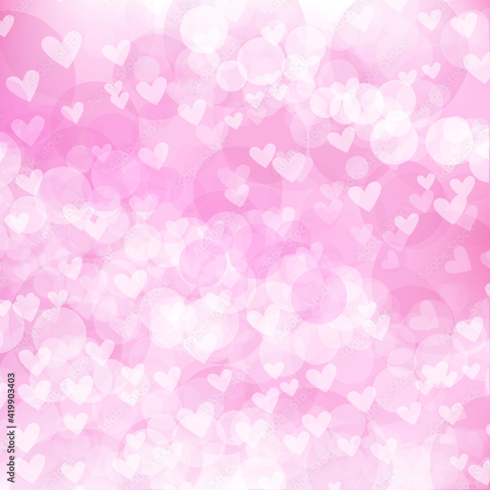Background graphic bokeh abstract sweet color style white and pink vector love heart valentines day idea design Background graphic bokeh abstract sweet color style white and pink vector love heart valentines day idea design