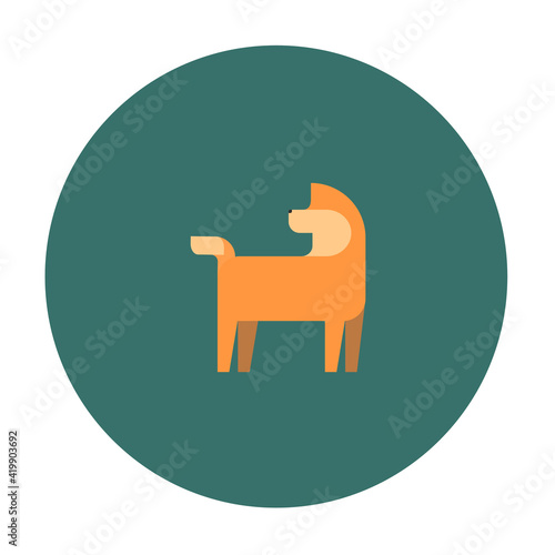 Shiba inu japan dog color cooper red