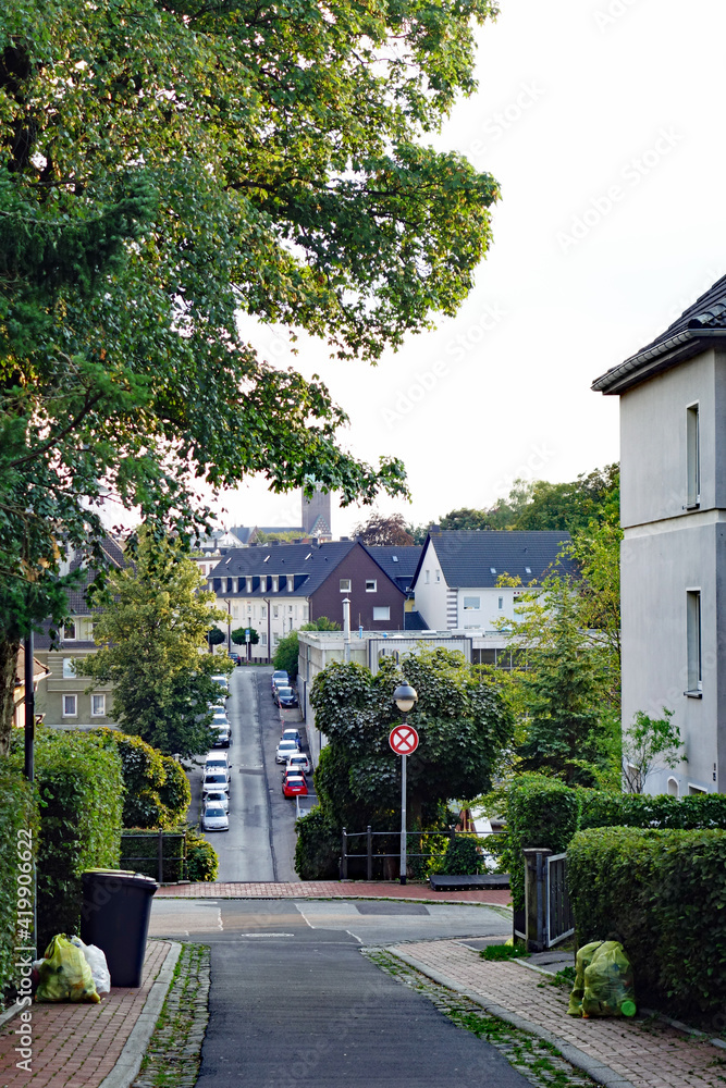 Lüdenscheid Blick in die Kampstraße Hochformat
