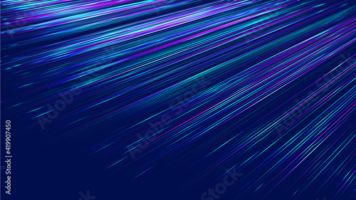Light speed move vector background. Dynamic motion trail. Speed trail movement. Furious motion minimal vector background.