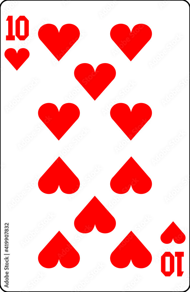 トランプ　数字札　数　シンプル