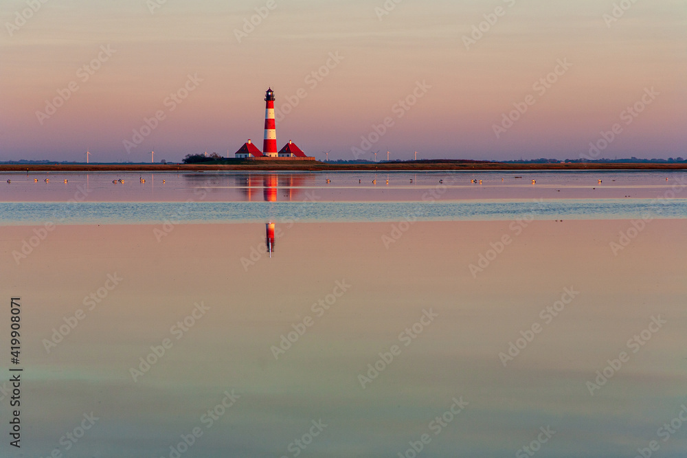 Fototapeta premium Westerhever Leuchtturm