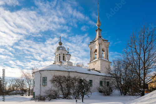 Varlaam Khutynsky Church in Vologda on a sunny winter day, Russia photo