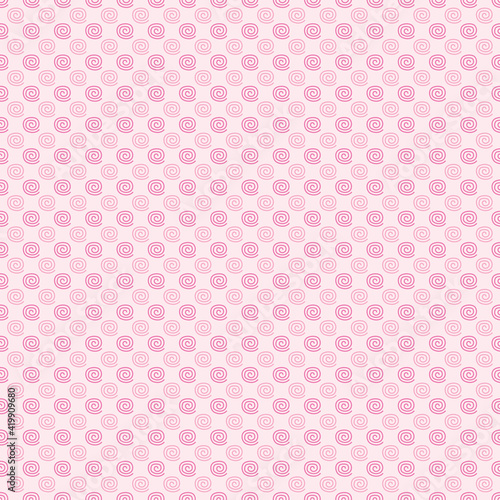 Pink Pastel Geometric Abstract Background Circle Digital Paper Seamless Pattern Pastel Color. Spring Background Design.