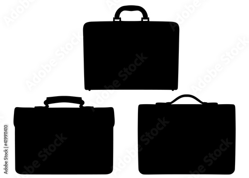 Male diplomats in the set. Vector image.