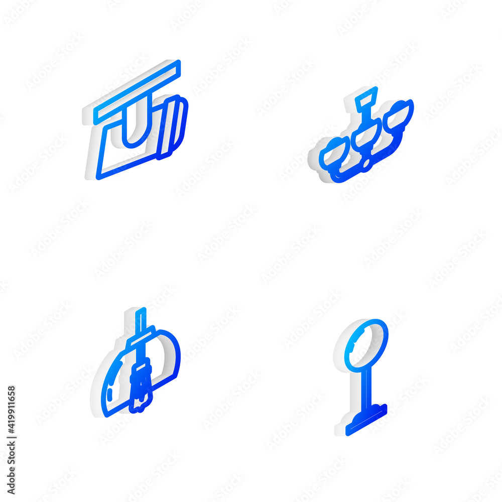 Set Isometric line Chandelier, Led track lights lamps, and Floor icon. Vector Set Isometric line Chandelier, Led track lights lamps, and Floor icon. Vector