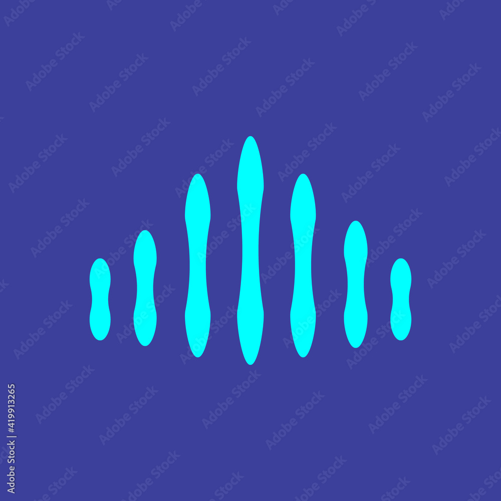 Equalizer flat icon. Music symbol. Logo design element. Logo design element Equalizer flat icon. Music symbol. Logo design element. Logo design element