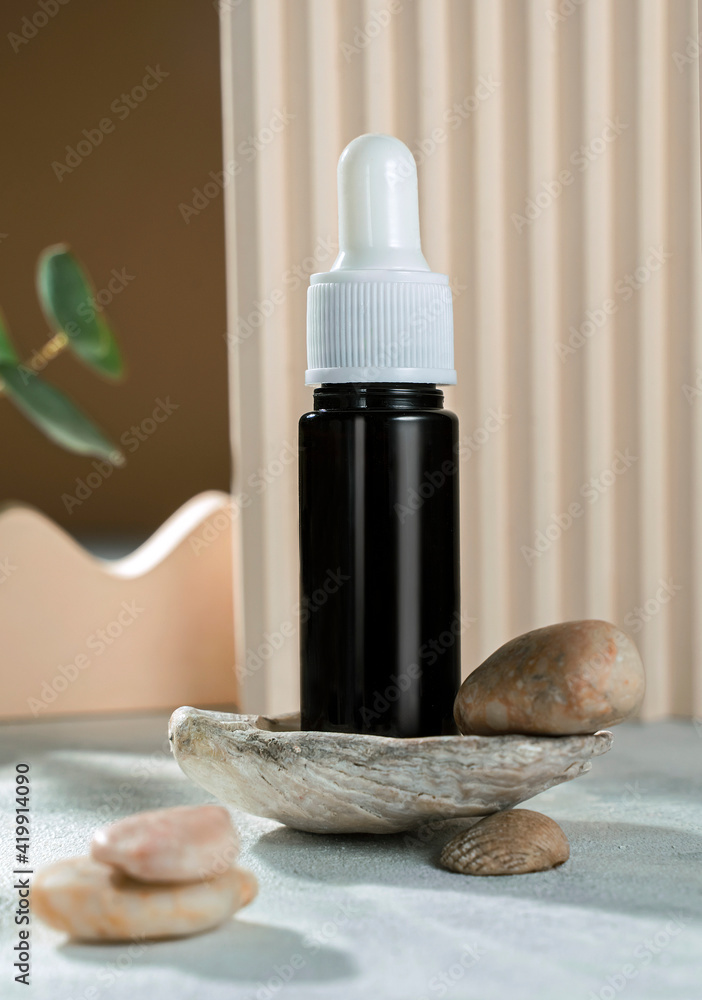 Cosmetic skincare background. Natural medicine, Organic skin care products.  Stock Photo | Adobe Stock