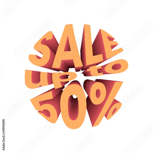 Sale up to 20 discount banner. Sale promotion text.