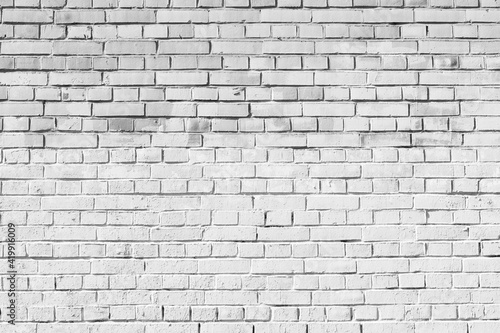 White brick wall, background texture