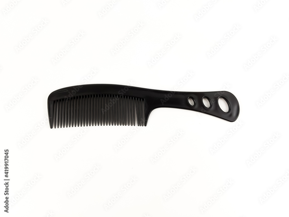Black hair brush isolated with white background. Black hair brush isolated with white background.