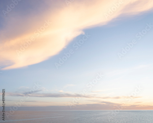 Reflejo de las nubes
