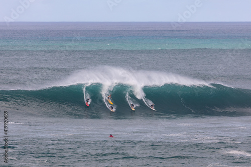 Hawaii Waimea Bay Surfing