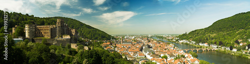 View Over Old Heidelberg And Castle