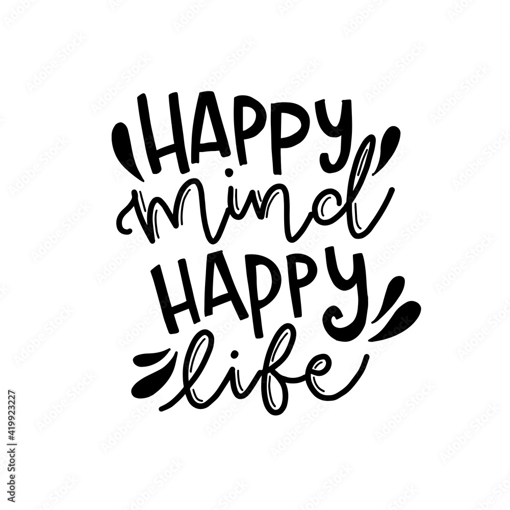 Fototapeta premium Calligraphic Hand drawn inspirational phrase. Motivational quote. Be your own sparkle.