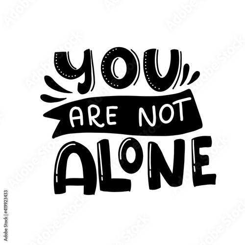 Calligraphic Hand drawn inspirational phrase. Motivational quote. Be your own sparkle.