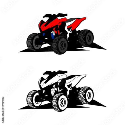 atv logo design icon vector