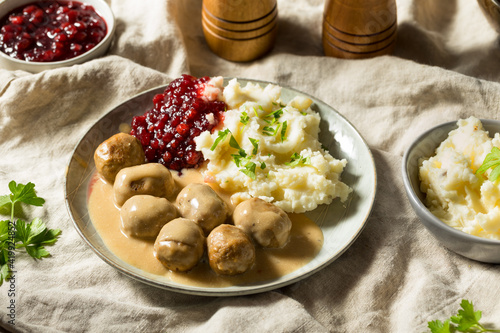 Bilde på lerret Homemade Healthy Swedish Meatballs