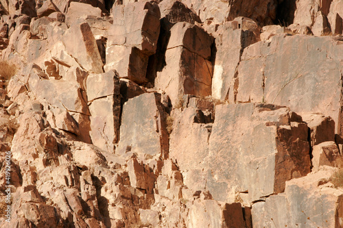 Rock wall in the Sinai desert (Egypt)
