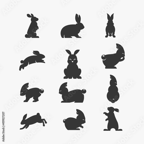 Rabbit silhouette