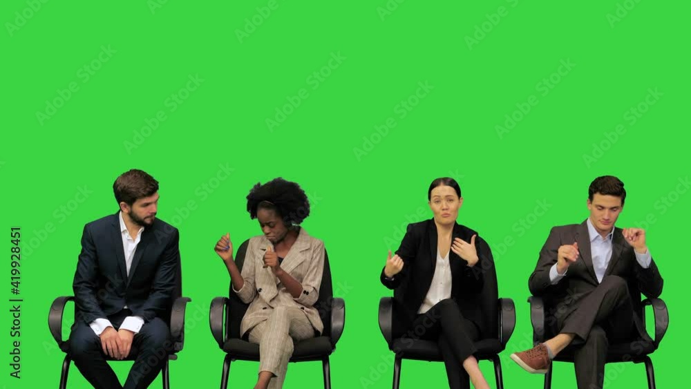 Conference participants having a little break, dancing, having fun, relaxing on a Green Screen, Chroma Key. Conference participants having a little break, dancing, having fun, relaxing on a Green Screen, Chroma Key.