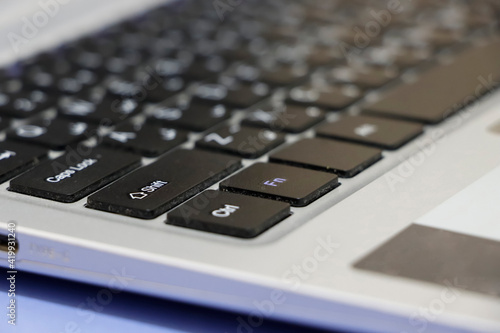 White Laptop Key Pad