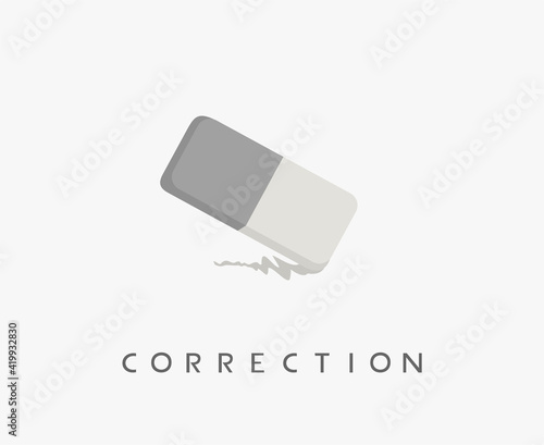Eraser and correction message