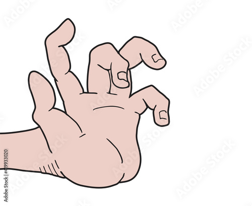 Crazy hand draw