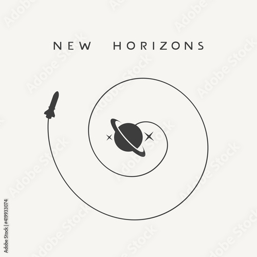 Spacial exploration illustration