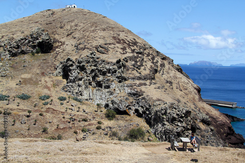volcanic landscape in island