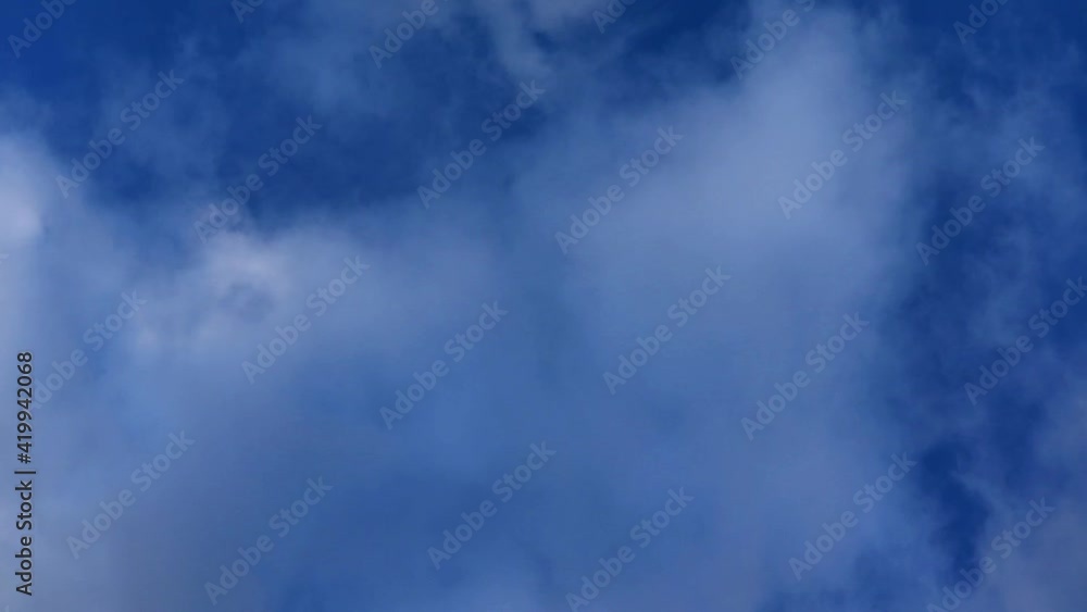 Timelapse of clouds in windy weather. Clouds float quickly overhead. Timelapse of clouds in windy weather. Clouds float quickly overhead.