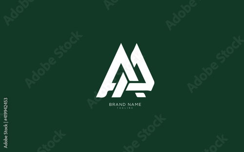 Alphabet letter Initial A, AA logo premium business typeface, minimal, innovative concept, creative, symbol, company, sign, Monogram, vector, startup, template graphic design.
