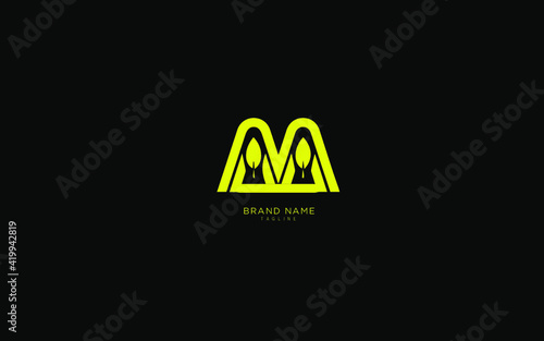 Alphabet letter Initial A, AA logo premium business typeface, minimal, innovative concept, creative, symbol, company, sign, Monogram, vector, startup, template graphic design.