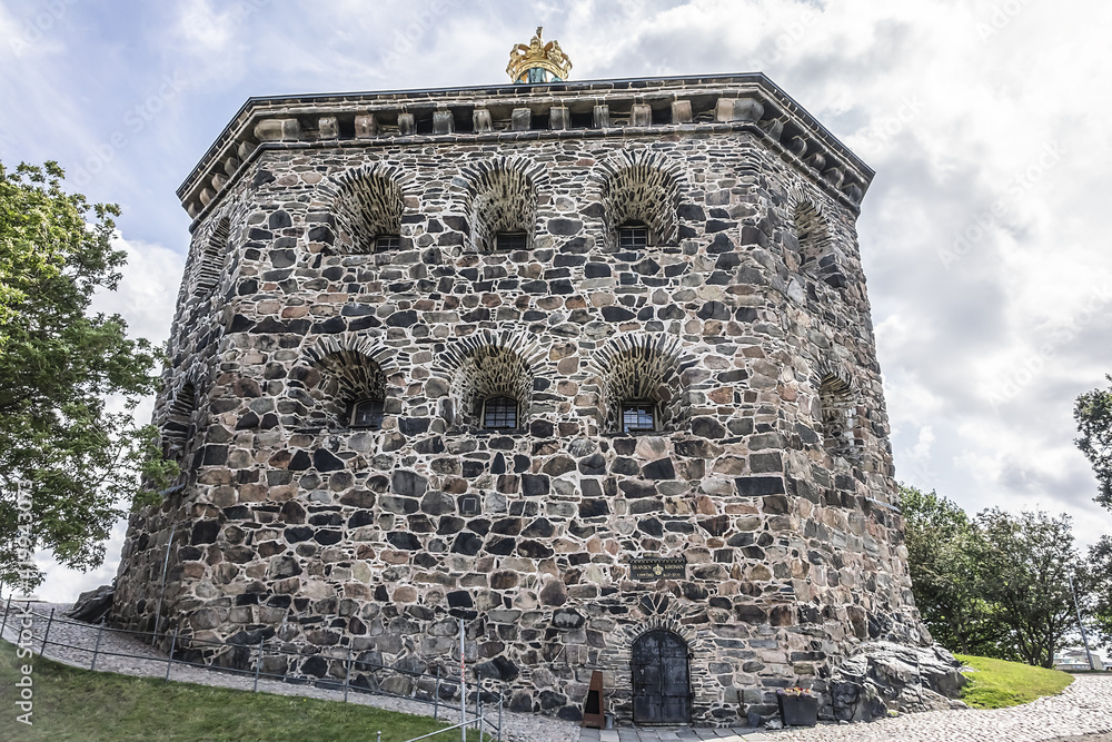 Obraz premium Skansen Kronan (Crown Sconce) - redoubt in the district of Haga of Gothenburg. Skansen Kronan was built in the later half of the 17th century. Gothenburg, Sweden.