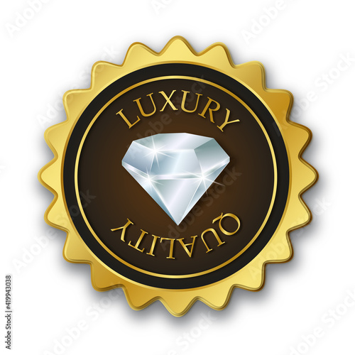 luxury quality label or badge 