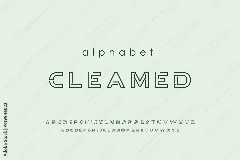 Abstract bold fonts of the modern alphabet, Typography fonts regular uppercase. vector illustration Abstract bold fonts of the modern alphabet, Typography fonts regular uppercase. vector illustration