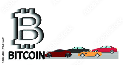 Investment by Elon Musk, Tesla investment, Bitcoin analysis, bitcoin chart, bitcoin graph, bitcoin market fully editable vector icons photo