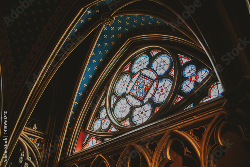stained glass window in church