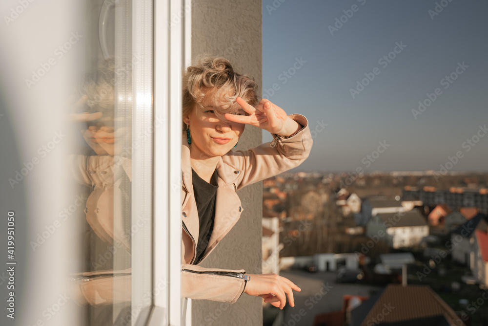 the girl looks out the open window and plays the fool the girl looks out the open window and plays the fool