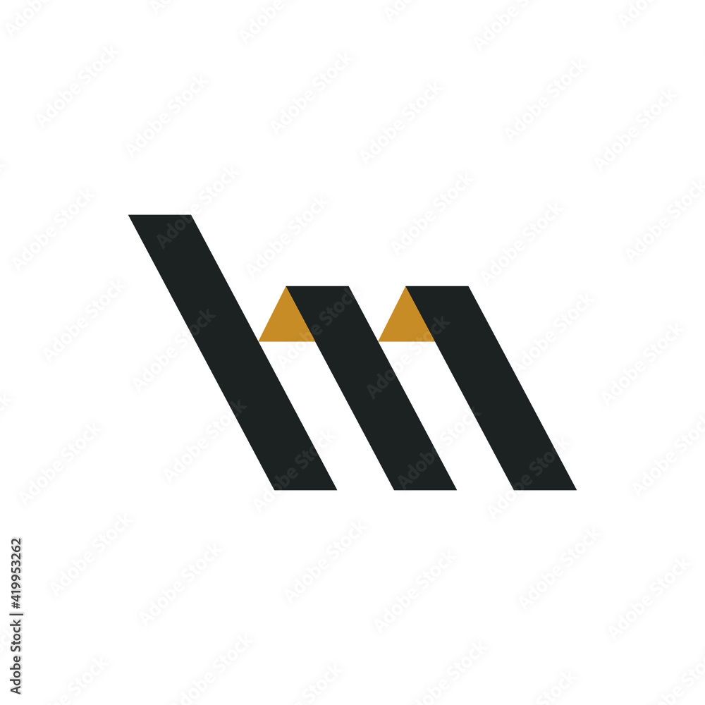 Initial letter mh logo or hm logo vector design template Stock Vector ...
