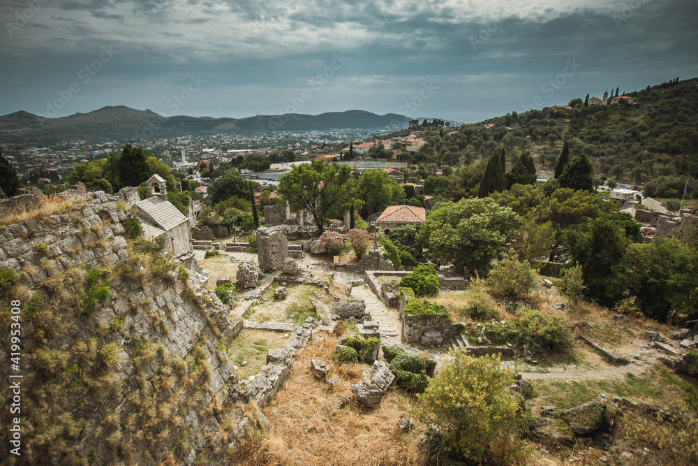 Stari Bar historical fortress in Montenegro