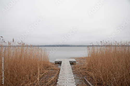 lake in the morning