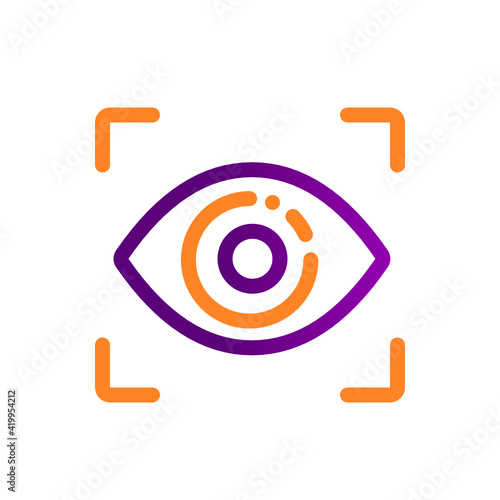 computer vision image recognition tech icon