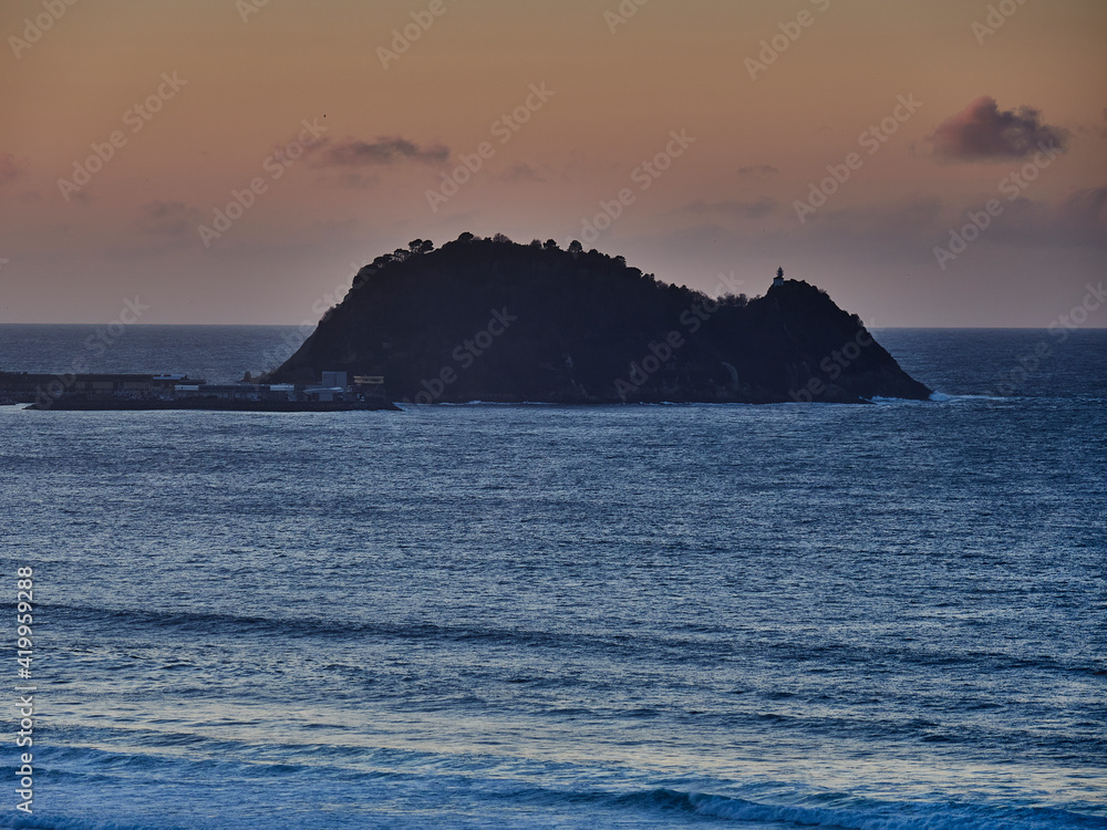 Naklejka premium Vistas al ratón de Getaria