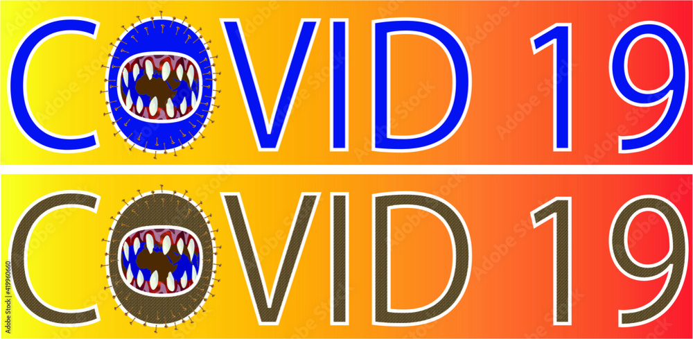 covid 19 vector Illustration banner