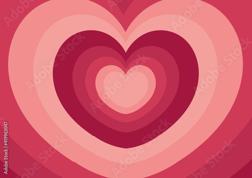 a heart background with a beautiful and charming blend of pink and dark red