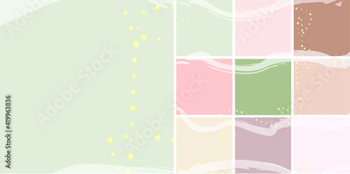 Social Media Puzzle Template Background for Schedulling Post Social Media Feed